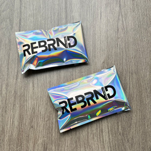 Wholesale Custom Logo Holographic Poly Mailer Bags Shiny Laser Foil Self Seal Waterproof Plastic Shipping Pouches - Product Image 4