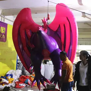 Muziek Evenementen Decoratieve Opblaasbare Vliegende Draak Mascotte Met Oem