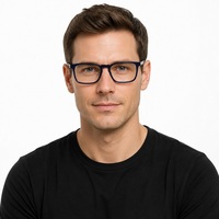 Montures de lunettes optiques rectangulaires en acétate pour hommes et femmes 53-18-145 avec charnière à ressort – Vente en gros de montures de lunettes