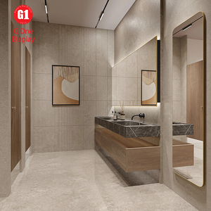 Diseño de Muebles de Lujo para Vestíbulo de Hotel, Soportes de Exhibición LED Metálicos Personalizados, Renovación Moderna del Área de Recepción, Exhibición de Obras de Arte de Alta Gama - Product Image 6