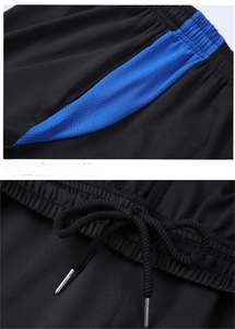 Pantalones cortos deportivos de verano con cierre de cordón alto personalizables, de secado rápido, transpirables, antiarrugas, tejido informal, método sólido - Product Image 6