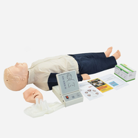 Maniquí de Entrenamiento de Primeros Auxilios para RCP Infantil, Compresiones Torácicas y Respiración Artificial
