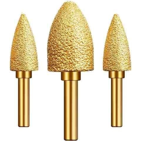 Brazed Diamond Carving Burrs, DIY Jade Carving Tools, Stone & Metal Grinding Heads for Engraving and Polishing