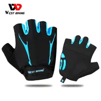WEST ciclismo transpirables guantes de mano dedos bicicleta guantes de ciclismo deportes gimnasio karate proteger adultos de montar guantes