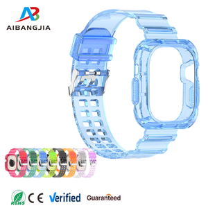 Montre intelligente Bracelet de montre Jelly Transparent TPU Bracelet de montre intelligente pour <span class=keywords><strong>Apple</strong></span> <span class=keywords><strong>Watch</strong></span> <span class=keywords><strong>Ultra</strong></span> 49mm 44mm <span class=keywords><strong>40mm</strong></span> 41mm 45mm 42mm 46mm - Product Image 1