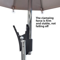 Support de téléphone portable avec parapluie anti-UV et anti-pluie, fixation par clip, pare-soleil anti-reflet, petit parapluie en polyester, soie, acier, plastique