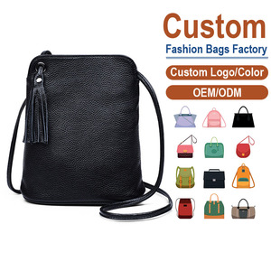 Genuine Top-Grain Leather Crossbody Bag-Black <b>Pebbled</b> Texture Tassel Detail Minimalist Design Durable <b>Large</b> Summer Autumn Winter - Product Image 1