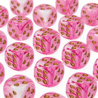 Nouvelle tendance : jeu de dés miniatures en acrylique coloré à six faces, avec logo personnalisé imprimé, 12 mm, 16 mm, 21 mm, pour jeux de société