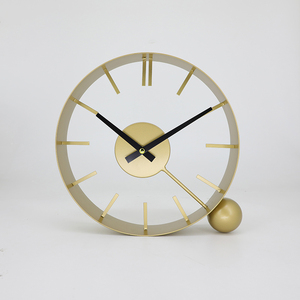 Metal Wall <b>Clock</b> Quartz Design for <b>Table</b> Single Face Needle Display - Product Image 2