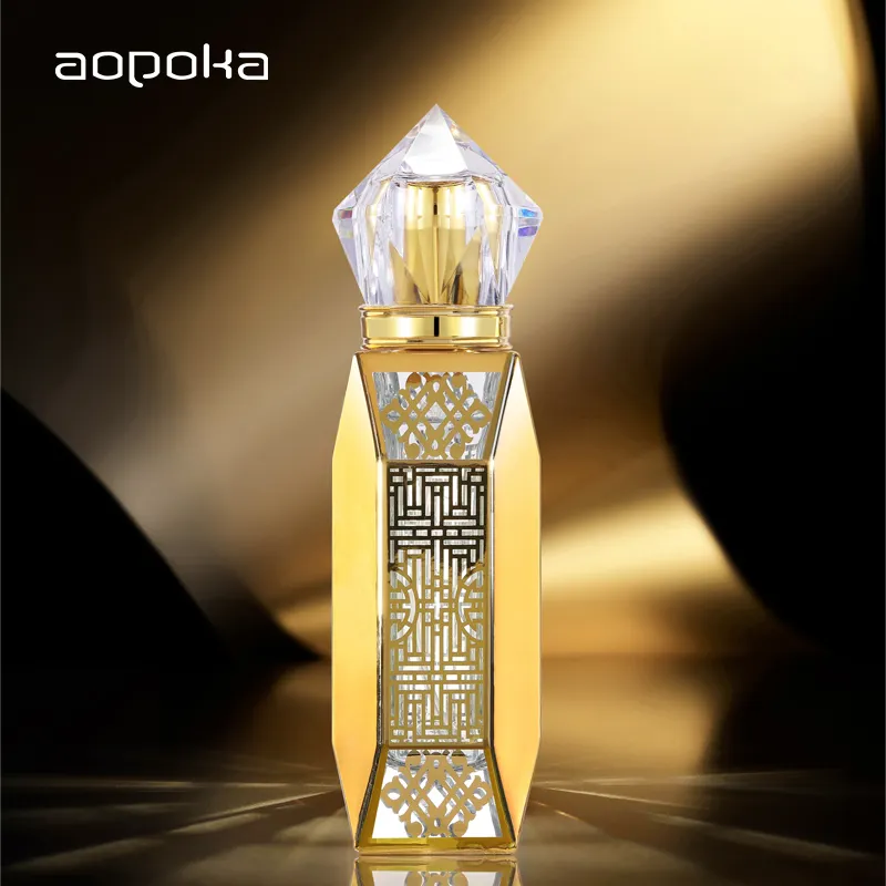 Parfum Arab Dubai 50ml emas mewah Oem jimat grosir kotak hadiah Parfum bunga Oriental Timur Tengah Parfum pria