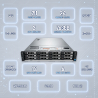 Server Rak R730xd R730 R720xd R720 R740xd R740 2U HDD SAS PCIe VPN Cadangan File Chassis Keamanan Ethernet