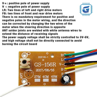 Kit de circuit imprimé pour jouets télécommandés à 4 canaux - PCB universel, adapté aux véhicules télécommandés et aux véhicules d'escalade