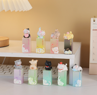 Mini tampon en résine Chat Mignon, figurine de collection de dessin animé en boîte mystère, décoration de bureau, coffret cadeau créatif avec édition surprise cachée