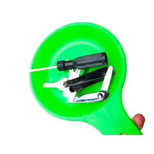 Dayanıklı ABS yeşil 8 inç manyetik parçalar kase aracı fındık tepsisi manyetik parçalar tepsi