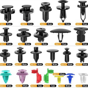 Kit de 680 clips universales para parachoques de coche Chirun Auto Parts con herramientas para reparación y reemplazo - Product Image 5