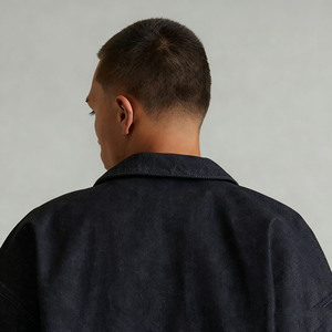 Giacca di Jeans da <span class=keywords><strong>Lavoro</strong></span> di Alta Qualità Personalizzata con Zip, Giacca di Jeans Nera Corta Lavata Personalizzabile per Uomo 2025 - Product Image 5