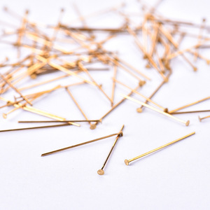 Épingles en T en cuivre, accessoires de bijouterie, tête ronde 25 mm, pour la création de bijoux et les fournitures d'artisanat DIY - Product Image 5
