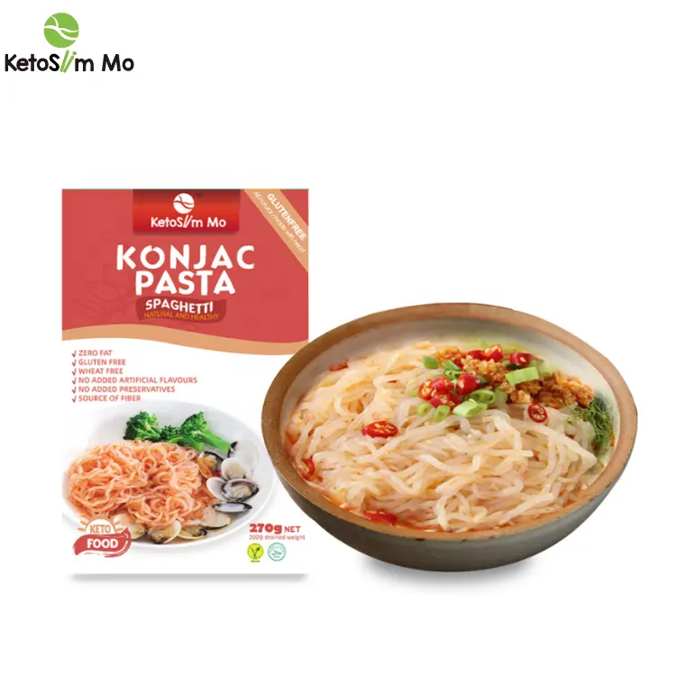 Ketoslim Mo campione gratuito Halal daibetico Keto Instant Foods Miracle Noodles Konjac Ramen Shirataki Pasta Spaghetti