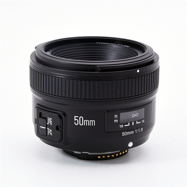 50mm Full Frame YN50mm F1.8 Fixed Focus Lens for D800 D300 D700 D3200 D3300 D5100 D5200 DSLR Cameras