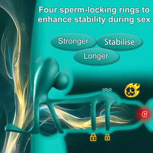 Anillo Vibrador Recargable BANSEY para Hombres, 10 Velocidades de Pulsación, Carga por Cable DC, Resistente al Agua IPX6, Estimulador Pélvico - Product Image 1