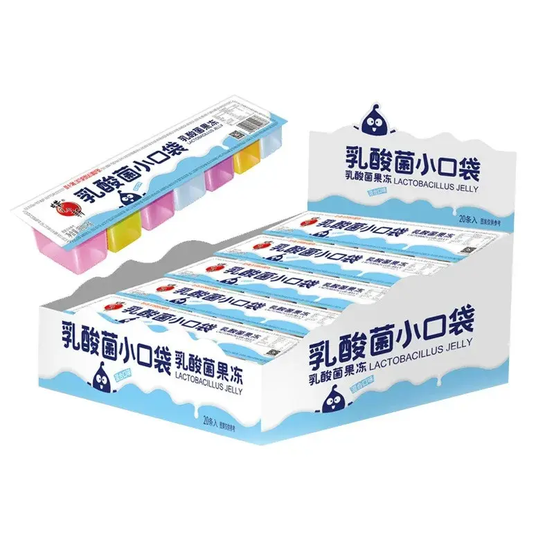 Shangchao – Crayon Xiaoxin barre de gelée 90g en vrac, vente en gros, saveur de fruits, acide lactique, bactéries, gelée, Pudding