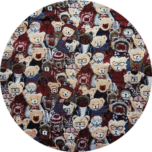 <span class=keywords><strong>Tela</strong></span> Jacquard Brocada Teñida con Hilo <span class=keywords><strong>de</strong></span> Poliéster y Algodón con Diseño <span class=keywords><strong>de</strong></span> Oso <span class=keywords><strong>de</strong></span> Peluche Estilo Caricatura para Decoración del Hogar y Calzado - Product Image 1