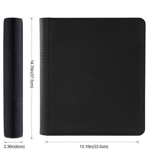 Porte-cartes professionnel personnalisable FX, étui de rangement en cuir PU à 6 poches, fermeture éclair, étanche, pour Yu-Gi-Oh et Baseball - Product Image 2