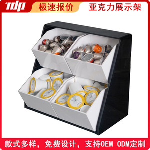 TDP Acrylic <b>Display</b> <b>Rack</b> Vertical Desktop Snack Organizer For Coffee Shops Milk Tea Stores Light Weight - Product Image 5