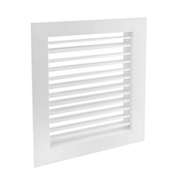 Obturateur réglable monocouche de sortie d'air en alliage d'aluminium pour climatiseur et CVC