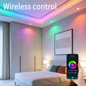 Plafonnier LED avec télécommande et télécommande RGB WIFI Tuya APP Alexa Google Assistant Spot à gradation 20W 25W Éclairage intérieur - Product Image 3