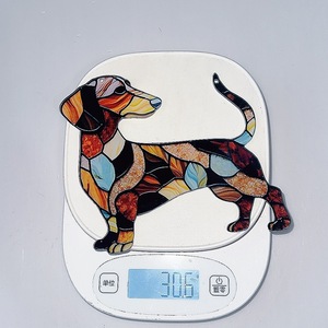 Ornamenti bassotto divertente regalo per gli amanti dei cani <span class=keywords><strong>a</strong></span> tema animale macchiato serie natale appeso decorazione per la casa - Product Image 3