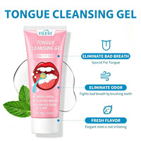 Kit de Nettoyage de la Langue en Gros : Gel Nettoyant Buccal avec Brosse Grattoir, Kit Élimination de la Mauvaise Haleine
