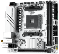 Carte mère JGINYUE B450I PLUS ARGB DDR4 ITX SATA pour PC de jeu, prise en charge du double canal, socket AM4, processeurs de la série 1000-5000