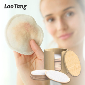 Fabricant, vente en gros, tampons démaquillants lavables en <span class=keywords><strong>coton</strong></span> au charbon de bambou personnalisés - Product Image 1