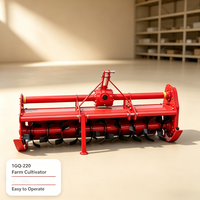 Cultivador Rotatorio 1GQ-220 Fabricado en China, Equipo de Labranza de 2.2m de Ancho para Tractor Diésel