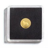 Capsule de pièce carrée de dalle de pièce de monnaie en plastique propre facile à ouvrir de 50*50MM avec la mousse flexible d'Eva