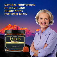 Complément alimentaire en gommes de Shilajit de l'Himalaya certifié GMP, marque privée OEM, avec 600 mg d'acide fulvique et de minéraux traces