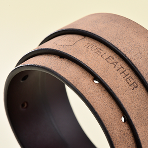 Cintura in vera pelle da donna personalizzata di alta qualità con anello in metallo di moda spedizione rapida in lega per decorazione con fibbia - Product Image 6