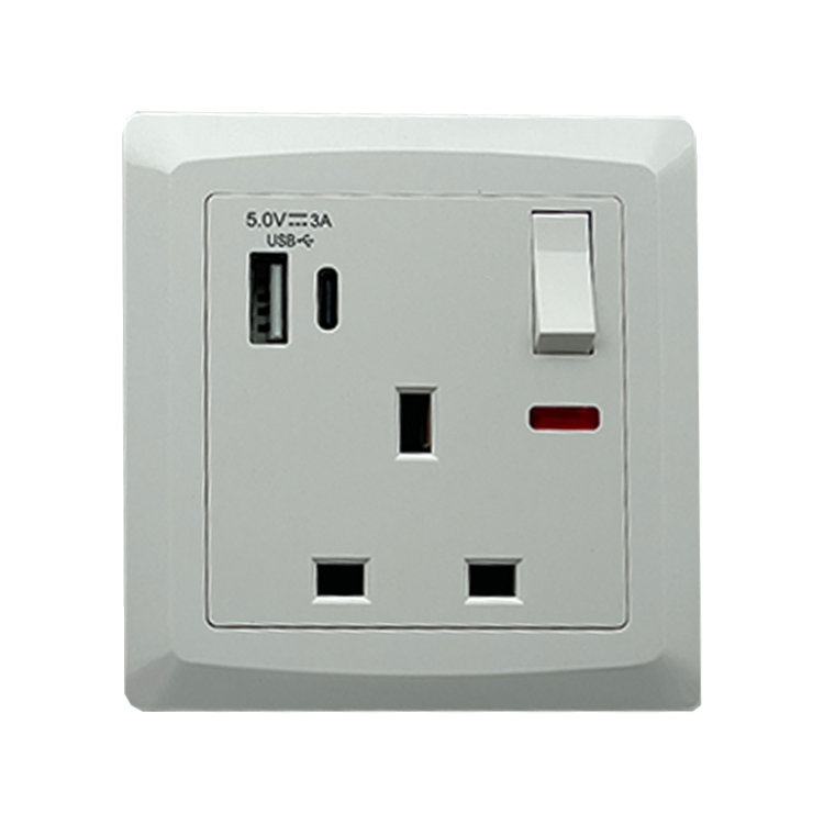 VNX BS Standard 86*86mm Mutil 16A 2-pin and 3-pin Wall Electric Socket for Wholesale