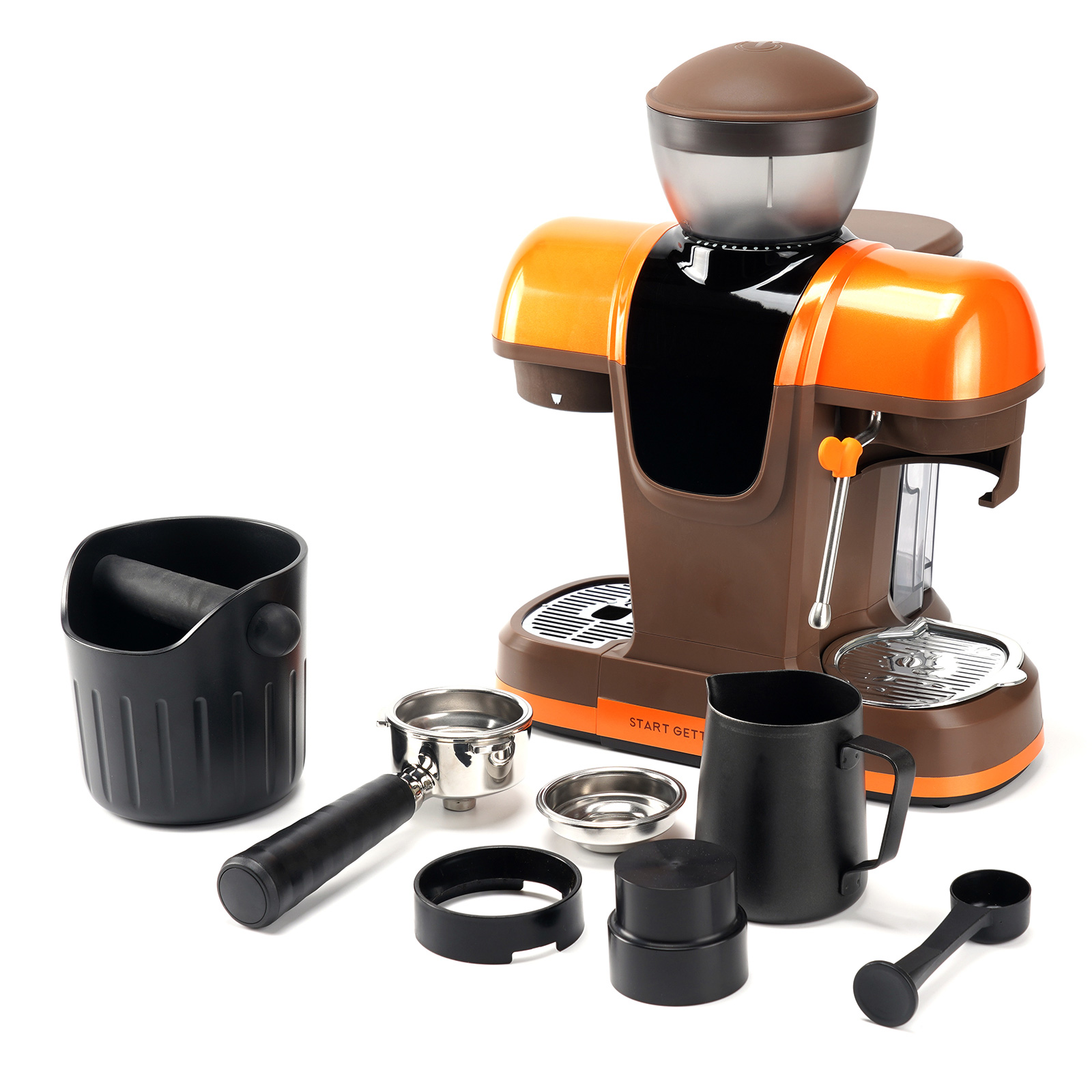 Orange avec ensemble complet