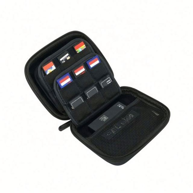 Custom EVA Elastic Card Holder Hard SD Card Case Slots Mini Memory Card Reader for PS Games Cartridges Convenient Carrying Pouch