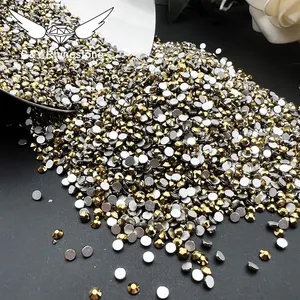 CY Multicolor Wholesale Nail Flatback Stone Glass Flat Back Non Hot Fix Crystal AB Rhinestones In Bulk