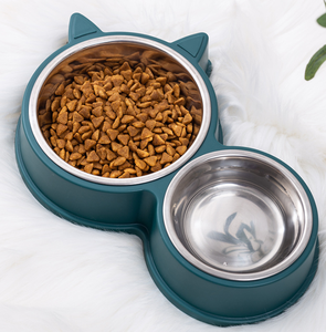 Fabricante por atacado de aço inoxidável bacia do cão bacia do cão de água do animal de estimação do alimentador de plástico - Product Image 5