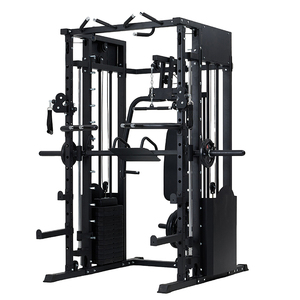 Equipo Multifuncional <span class=keywords><strong>Todo</strong></span> <span class=keywords><strong>en</strong></span> <span class=keywords><strong>Uno</strong></span> para Gimnasio, Máquina Smith con Cable, Power Rack y Prensa de Piernas para el Hogar - Product Image 1