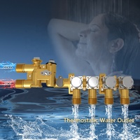 Robinet de douche thermostatique intelligent à commande dissimulée, en céramique, 2, 3 ou 4 fonctions, mitigeur de douche numérique, robinet de douche pluie personnalisé