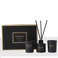 Bouteille diffuseur d'arôme d'aromathérapie d'huile essentielle de luxe personnalisée de 150ml bouteille diffuseur de parfum de roseau en verre vide avec emballage