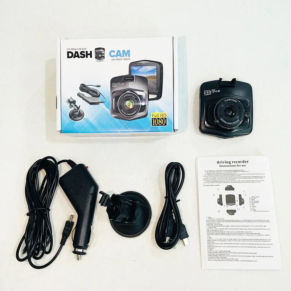Видеорегистратор GT300 Full HD 1080P 120 градусов Автомобильный черный ящик Регистратор вождения Автомобильный видеорегистратор Мини-видеокамеры ночного видения Камера