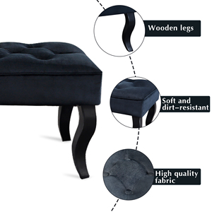 Chúng Tôi Miễn Phí Vận Chuyển Nhung Tufted Lưu Trữ Ottoman Băng Ghế Dự Bị Cho Phòng Ngủ Lối Chơi Đàn Piano - Product Image 5
