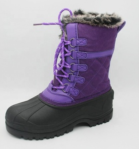 Chaussures d'extérieur légères antidérapantes YL3690 pour hommes et femmes, bottes de neige en fourrure mi-mollet, bottes de neige d'hiver pour femmes, chaussures. - Product Image 1