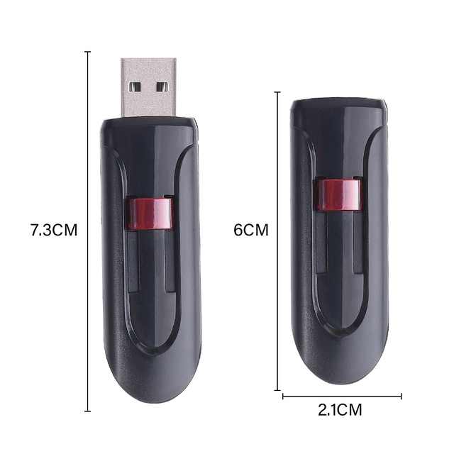 jaster Plastic Pendrive Wholesale High Quality Full Capacity Push-pull USB Flash Drive 32GB 64GB USB Memory Stick 2.0 U Disk